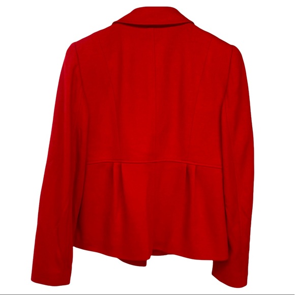 Talbots Red Wool Double-Breasted Coat Size 4 - Picture 2 of 7